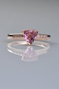 Pink tourmaline and diamond Sailing Stones ring. - Modern rings - Christine Sadler