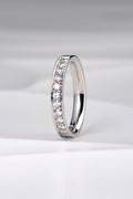 modern handmade diamond platinum wedding ring that can also be an eternity ring