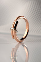 Stay Together 9ct rose and white gold ring - Ring Christine Sadler