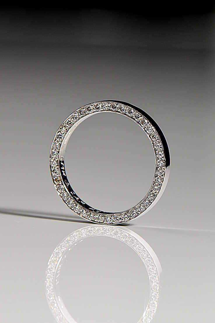 Contemporary Diamond Set Wedding Ring - Wedding RingsChristine Sadler Unforgettable Jewellery