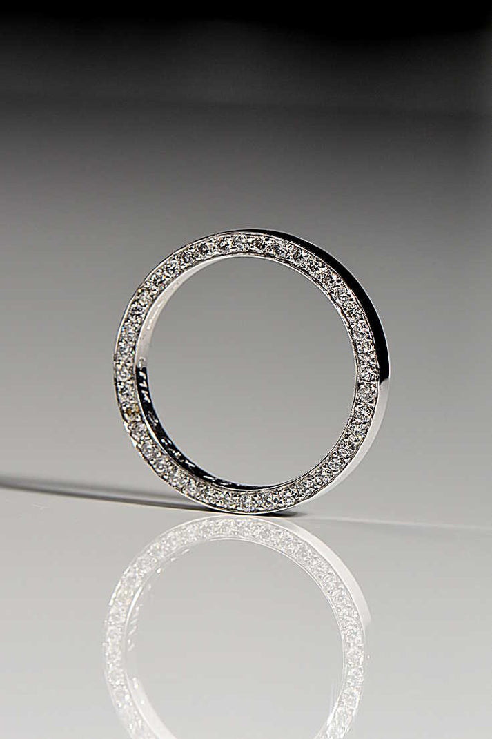 Contemporary Diamond Set Wedding Ring – Christine Sadler Unforgettable ...