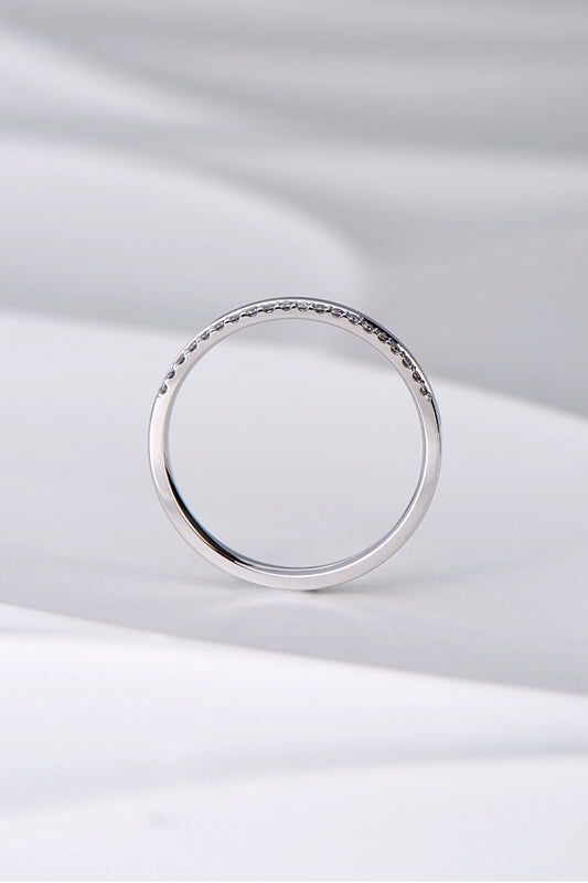 handmade platinum diamond set wedding ring for a woman - Christine Sadler