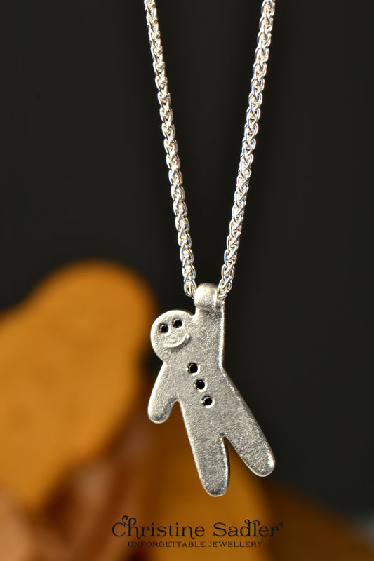 Gingerbread baby pendant - Unforgettable Jewellery