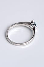 Aquamarine and diamond ring - Sailing Stones Modern white gold ring Christine Sadler