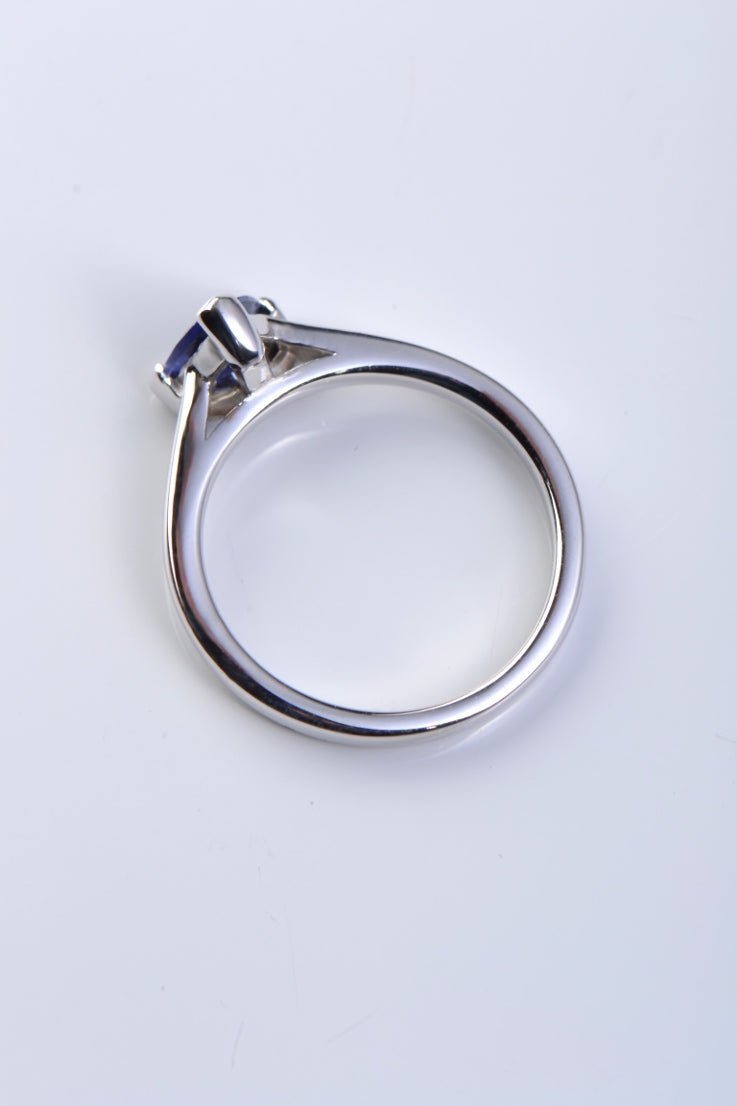 Trillion Tanzanite Diamond Ring - Sailing Stones collection Christine Sadler Unforgettable Jewellery