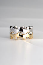Unusual copyrighted designer  diamond rings inspired by fire that can be stacked together available exclusively from Christine Sadler