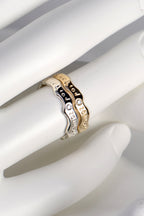 Reflection ring in sterling silver - engraved ring Christine Sadler Unforgettable Jewellery