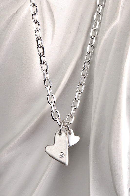 From the heart diamond pendant