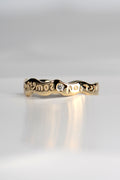 Gold reflection ring with diamond - Ring Christine Sadler