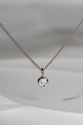 Handmade 9ct white gold lab diamond necklace - Christine Sadler