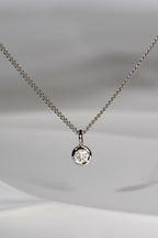 Handmade 9ct white gold lab diamond necklace - Christine Sadler